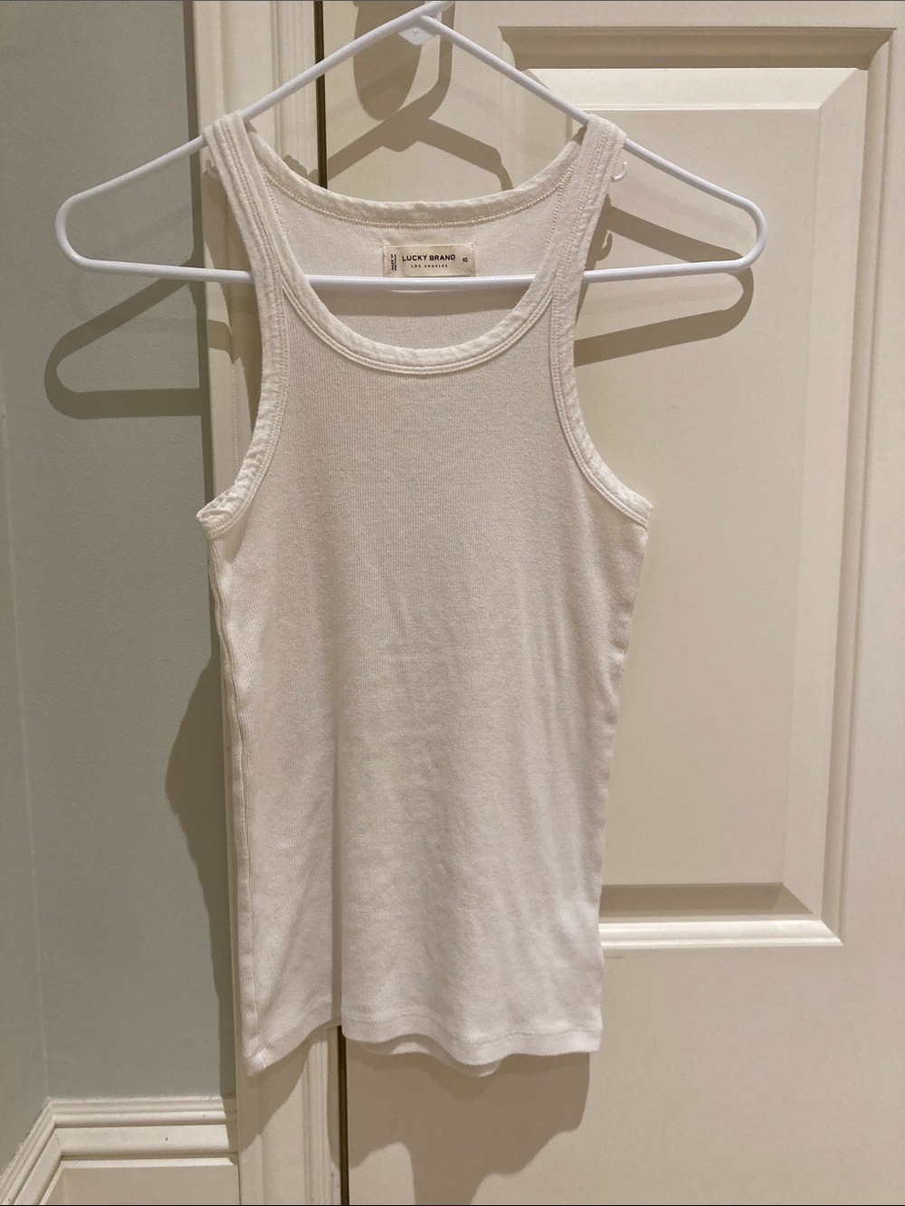 Lucky Brand cotton white tank top